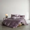 Juego de Cama de Cuatro Piezas de Color Sólido, Tencel Austriaco Lenzing de Clase A, 60 Piezas, Estilo Lujo Ligero, Fresco y Sedoso para Dormir Desnudo en Verano