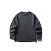 Camiseta IZEXX para Hombre de Manga Larga para Exteriores, Transpirable, Secado Rápido, Cuello Redondo de Otoño, 7A Antibacteriana, Protector Solar, Top Casual Deportivo Holgado