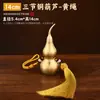 Colgante de Calabaza de Latón Colgante de Calabaza Hueca de Latón Dorado Imitación Dorado Colgante de Calabaza con Borla Amarilla Calabaza de Latón al por Mayor