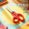 Regla Cinta Tijeras Personalizadas con Escala Tijeras de Papelería Acero Inoxidable Creativas DIY Hechas a Mano Corte de Papel Oficina Hogar Estudiante Tijeras