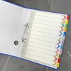 Clip de 2 Agujeros Carpeta A4 con Dos Agujeros Clip de Dos Agujeros Carpeta de Información Carpeta Perforada de Hojas Sueltas Clip de Carpeta Tipo D