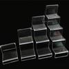 No. 3 Portafolletos Transparente de Cristal de 3 Niveles Soporte para Teléfono Móvil Expositor de Cajas de CD Multicapa Pantalla de Productos Digitales