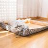 Cama para Mascotas de Ratán Alfombrilla Refrigerante de Doble Cara para Gatos Almohadilla Refrigerante Jaula para Gatos Cama para Perros de Lona Cama para Gatos Resistente a los Arañazos Transpirable Sensación Fresca