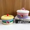Cesta de Almacenamiento Tejida de Escritorio, Caja de Regalo Linda para Mesita de Noche, Organizador de Cosméticos con Tapa, Bandeja de Regalo para Entrada, Organizador de Artículos Varios para Mesa de Café