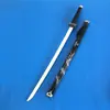 Espada de Madera Samurai Japonés Espada Hualan Madera Grabado Dragón Taidao Roja Prop de Cosplay Arma Espada Hoja sin Abrir
