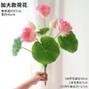 Vaina de Semilla de Loto Simulación Hoja de Loto Flor de Loto Exhibición para Sala de Estar Flor Artificial Única Decoración de Estanque Paisajismo Accesorios para Fotografía de Disfraces