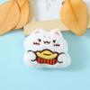 Boneca Criativa Ano Novo Chegando Orelha de Boneca Estéreo Algodão Pequeno Hamster Yuanbao Boneca Faixa de Cabelo Infantil Anel de Cabelo Decoração