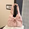 Bolso de Hombro Nuevo y Elegante de Alta Capacidad con Diseño de Estrellas, Versión Coreana, Bolso de Axila Dulce y de Moda con Lazo para el Trabajo, Tendencia