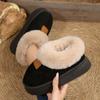 Botas de Neve Sapatos de Algodão 2025 Nova Moda Quente Outono e Inverno Forrados com Lã Espessados com Aumento Sapatos de Algodão Estilo Casal de Inverno Feminino