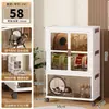 Caja de almacenamiento multiusos para nido de gato, plegable y sin instalación, organizador para juguetes y golosinas de gato