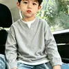 Camiseta Pulôver Masculina de Waffle com Manga Longa, Estilo Novo Primavera/Outono 2026, Legal, Falso Duas Peças, Base