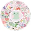 100 novos pequenos adesivos fofos de desenho animado rosa dinamarquês frescos DIY criativo material de escritório copo computador geladeira