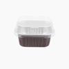 Caja de papel para freidora de aire cuadrada de 150 ml, recipiente de papel para hornear, caja de papel de aluminio, caja para empaque de postres, molde para pastel, papel de aluminio
