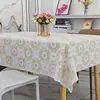 Toalha de mesa fresca e simples à prova d'água anti-queimadura toalha de mesa quadrada toalha de mesa retangular para mesa de jantar tecido para mesa de centro sem lavagem