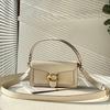 2024 Vintage Floral Tabby 26 Bolso Baguette Cuero Genuino Bolso Francés de Axila Un Hombro Cruzado Bolso de Mujer Elegante