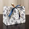 Bolsa de Regalo Ins Bolsa de Papel de Color Bolsa de Embalaje Transfronteriza con Cinta Regalos Festivos Bolsa de Regalo Bolso de Mano Ropa Ropa