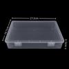 Caja Vacía Transparente Elevada de Doble Hebilla Caja de Herramientas para Almacenamiento de Piezas de Tornillo PP Espesado Accesorios Caja de Embalaje Universal