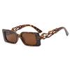 Gafas de sol de estilo retro, modernas, cuadradas, con temperamento de supermodelo europea y americana, para sesión de fotos callejeras de celebridades cibernéticas, con piernas huecas, para hombres y mujeres.