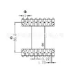 Estrutura de transformador EC40-3 Estrutura de baquelite ER40-3 Estrutura de alta frequência Bobina Horizontal 8+8 pinos