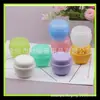 Frasco de creme PP multicolorido de 50g, frasco para máscara de pomada, frasco plástico secundário, frasco de creme de 50ml, caixa de cogumelo de 50g