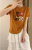 Camiseta de algodão canelado Shisanxing de fonte física para mulheres, top justo de manga curta, fornecimento exclusivo para atacado de verão