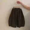 Nuevo Conjunto de Otoño para Niñas Versátil Casual Punto Rayado Solapa Cremallera Top Pantalones Anchos Elegantes Conjunto de Dos Piezas Moderno