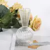 Atacado spot vaso de vidro simples vertical decorativo garrafa de aroma garrafa de fragrância de flor seca de rattan vaso romano