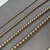 Collar de Perlas Familia S Color Dorado Champagne para Mujer Lujoso Accesible de Clase Alta Nicho Elegante Exquisito Collar Nuevo Estilo 2025