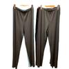 Pantalones de Verano para Mujer 2023 Sueltos de Pierna Ancha Plisados de Pierna Recta Textura Plisada Pantalones Casuales de Negocios Drapeados 456032