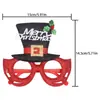 Gafas Navideñas Papá Noel Muñeco de Nieve Cuernos de Reno Monturas de Gafas Suministros de Decoración para Fiestas Infantiles Gafas Navideñas al por Mayor