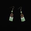 Bolsa de la Suerte de Aretes Florales de Estilo Chino Nuevo, Nuevos Aretes de Gancho Populares, Aretes Niche de Alta Gama, Aretes Únicos, Joyería de Estilo Chino