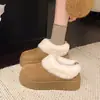 2026 Zapatos de Algodón para Nieve de Invierno para Abuela Estudiantes de Secundaria y Preparatoria Zapatos de Mujer con Suela Gruesa para Pies Anchos y Gruesos MM Súper Calientes con Forro de Terciopelo Birkenstock