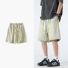 Shorts Esportivos de Basquete Masculino de Verão Finos Retos Largos com Cintura Elástica Casuais de Alta Qualidade Tendência