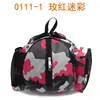 0111 Bolsa redonda de tela Oxford para baloncesto bolsa deportiva de un solo hombro bolsa de red para vaso de agua bolsa de almacenamiento para entrenamiento de voleibol de pie personalización