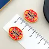 Accesorios Estilo Chino Aleación Esmalte Cloisonné Patrón de Nube Monedas de Agujero Recto, Cuentas, Fortuna y Prosperidad Cuentas de Loto Nube Trasera