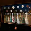 Decoraciones navideñas, árbol de Amazon, copos de nieve, pegatinas electrostáticas para puertas de cristal, decoración de ventanas y sala de estar, creando un ambiente festivo