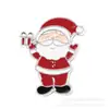 Accesorios de aleación pintados a mano con spray de goteo de aceite transfronterizos Serie de Papá Noel Materiales para joyería hecha a mano con cuentas al por mayor