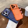 Adequado para Iphone17Promax Janela Grande Capa Magnética para Celular Apple 16P Cor Dupla Toque de Pele 15 Proteção Anti-Queda