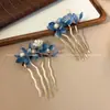 2026 Nuevo Estilo Xiu Jade Pinza para el Cabello con Patrón de Nube para Mujer con Borlas Largas, Accesorio para el Cabello Estilo Antiguo Hanfu, Pinza de Jade para Recogido Estilo Dinastía Song y Ming