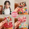 Elásticos de Cabelo Infantis Embalados com Pontas de Bola de Pelúcia, Elásticos de Cabelo para Menininhas Que Não Danificam o Cabelo, Faixas de Cabelo de Renda, Cordas Elásticas de Cabelo para Meninas