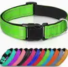 Collar Reflectante de Nylon Transpirable para Mascotas de Tamaño Mediano, Correa Ajustable, Collar para Cuello de Perro de Tamaño Mediano, Transfronterizo del Fabricante