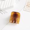 Nuevo Pinza de Garra Pequeña Mate Estilo Transfronterizo para Mujer, Pinza Versátil Oscura para Cola de Caballo con Dientes, Accesorio para el Cabello de Moda