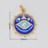 Colgante Accesorio Ojo del Diablo con Circonita Microincrustada Chapado en Oro de 18 Quilates Mano de Fátima Colgante para Collar DIY Joyería