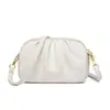 2026 Nova Bolsa Feminina Transfronteiriça Couro Macio Plissada Bolsa Transversal Simples Moda Versátil Bolsa para Celular Ombro Único Pequena Quadrada