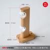 5 Hastes de Cortina de Madeira Maciça de Faia Original Importada para Pousadas, Hastes de Madeira com Argolas, Janelas com Persianas Romanas Estilo Japonês