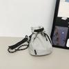 Bolso Pequeño Cruzado para Hombro para Deportes al Aire Libre para Hombres, Bolso Tipo Cubo Portátil con Cierre de Cordón, Bolso Cruzado Mini Unisex para Mujeres