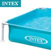 INTEX57172/57173 rosa/Azul pequeña piscina de estructura de tubo cuadrado de metal piscina para niños