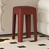 Banqueta plástica espessa para uso doméstico, extra grossa, moderna e simples, empilhável, confortável para sentar por longos períodos, banqueta redonda alta