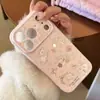 Funda Suave y Linda de Gato Perezoso para Teléfono Adecuada para Apple 17, iPhone 16 Pro Max con Diseño de Corazón Lateral, Ventana Grande para iPhone 15, 14
