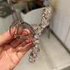 Exquisito Clip de Garra de Cristal de Temperamento 2026 Nuevo Elegante de Gran Capacidad para la Parte Posterior de la Cabeza Peinado Completo Pinza de Tiburón Accesorio para el Cabello para Mujeres